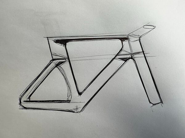 Moderní geometrie silničního kola Ridley Noah Fast 3.0