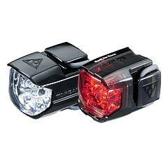 TOPEAK light WHITELITE RACE + REDLITE RACE combo