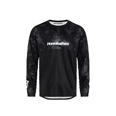 HORSEFEATHERS jersey LS QUANTUM black camo