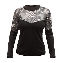FT WOMEN'S ESCAPE MERINO LONG SLEEVE TEE BLACK/ZEBRA