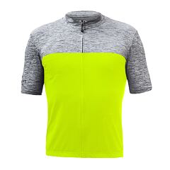 SENSOR CYKLO MOTION MEN JERSEY SS ZIP neon yellow/grey