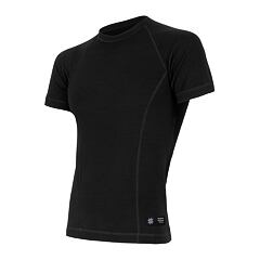 SENSOR MERINO DF MEN TEE SS BLK