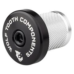 WOLF TOOTH COMPRESSION PLUG with Integrated spacer stem cap black