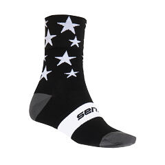 SENSOR STARS SOCKS BLACK/WHITE