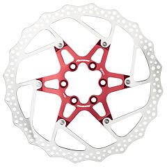 Brake Rotor Reverse Alloy/Steel 180 mm, 6-bolt Red