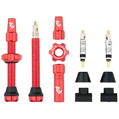 WOLF TOOTH Tubeless Valve Stem Kit 44mm red