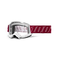 MX glasses 100% ACCURI 2 Redline Clear Lens