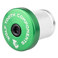 WOLF TOOTH COMPRESSION PLUG with Integrated spacer stem cap green