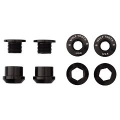 WOLF TOOTH set Chainring Nuts and Bolts black 4 pcs