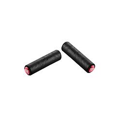 CICLOVATION grips Trail Silcolite Topo Matte Black w/ Red Plug