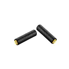 CICLOVATION grips Trail Silcolite Topo Matte Black w/ Gold Plug