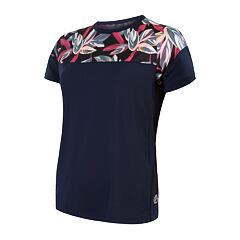 SENSOR HELIUM jersey SS WOM deep blue/leaves