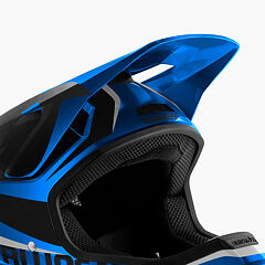 BLUEGRASS visor LEGIT Blue Metallic/Black