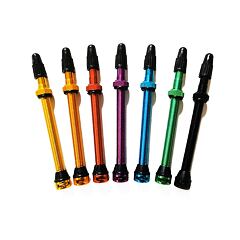 iiSuper tubeless valve Patented 47mm alloy RED