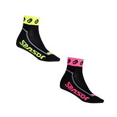SENSOR SOX 2-PACK RACE LITE SMALL HANDS reflex yellow-pink- 1/2