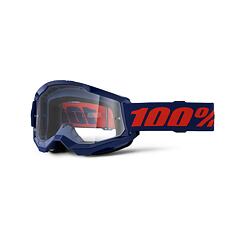 MX Glasses 100% STRATA 2 Navy/Clear Lens