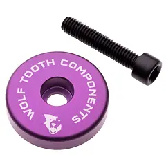 WOLF TOOTH cap ULTRALIGHT STEM CAP ultraviolet purple + 5mm spacer