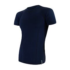 SENSOR MERINO DF MEN TEE SS DEEP BLU