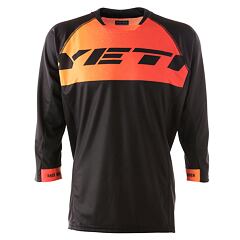 YETI jersey ENDURO black/tang/inferno