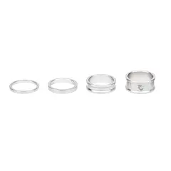 WOLF TOOTH spacer kit 3,5,10,15mm raw silver