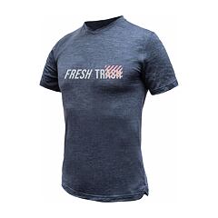 FT MEN'S MERINO TENCEL LOGO 2.0 TEE BLUE