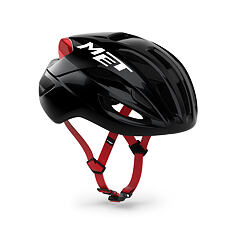 MET helmet RIVALE MIPS black/red metallic -52/56