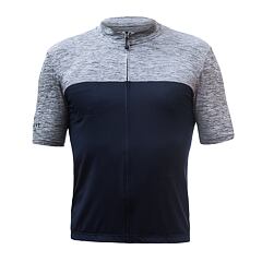 SENSOR CYKLO MOTION MEN JERSEY SS ZIP deep blue/grey