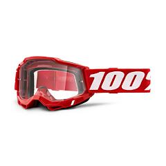 MX Glasses 100% ACCURI 2 - Neon/Red - Clear Lens