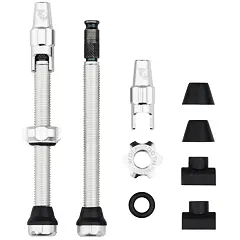WOLF TOOTH valves Tubeless Valve Stem Kit Clik Valve 60mm raw silver