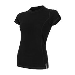 SENSOR MERINO DF WOMEN TEE SS BLK