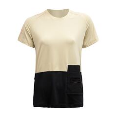 FT WOMEN'S HORIZON POCKET SHORT SLEEVE JERSEY SAND/BLACK