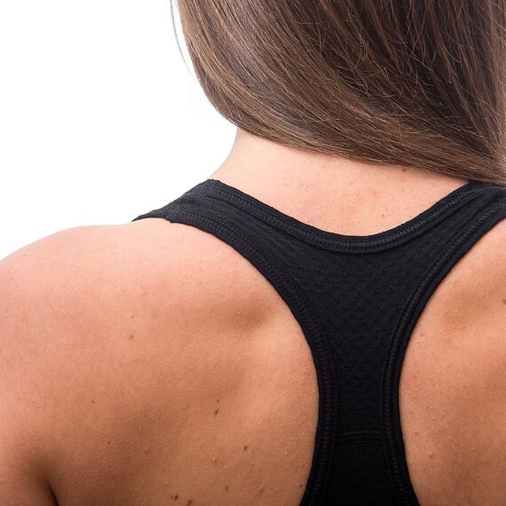 SENSOR MERINO DF WOMEN BRA BLK