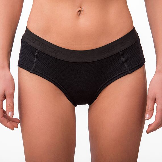 SENSOR MERINO DF WOMEN PANTIES BLK