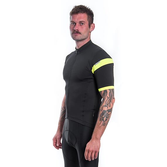 SENSOR CYKLO COOLMAX CLASSIC MEN JERSEY SS ZIP true black