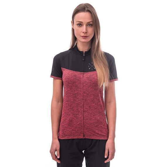 SENSOR CYKLO MOTION WOM JERSEY SS ZIP pink/black