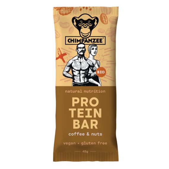 CHIMPANZEE  BIO PROTEIN BAR Coffee - Nuts 45g, CZ-BIO-002