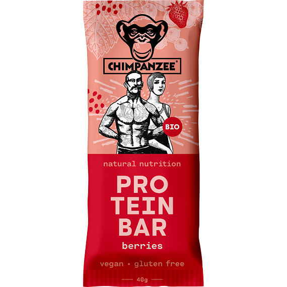 CHIMPANZEE  BIO PROTEIN BAR Berries 40g, CZ-BIO-002