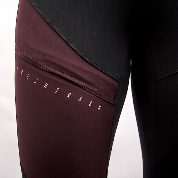FT WOMEN'S CROSS POINT PANTS TRUE BLACK/PORT RED