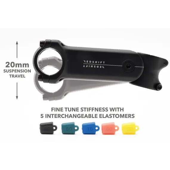 REDSHIFT stem ShockStop +/- 6 deg x 90mm 1 1/4"