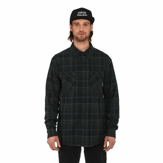 HORSEFEATHERS shirt DOUGH SHIRT anthracite
