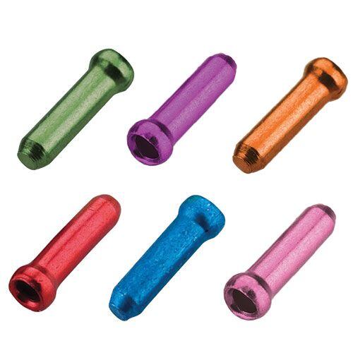 JAGWIRE end brake/shift cable tips 500pcs Red/Blue/Pink/Purple/Orange/Green