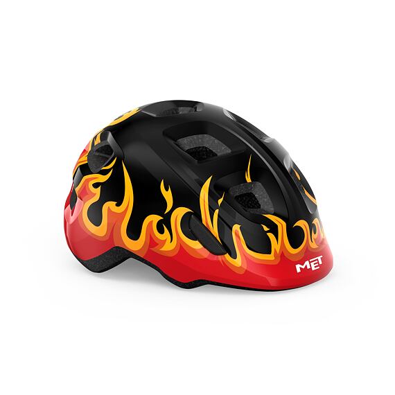 MET helmet HOORAY youth black flames -46/52