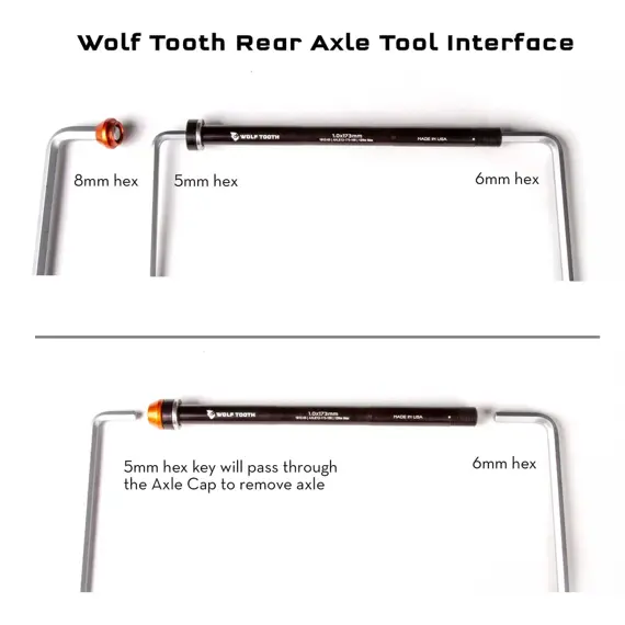 WOLF TOOTH axle 1.0x165 12x148 Boost