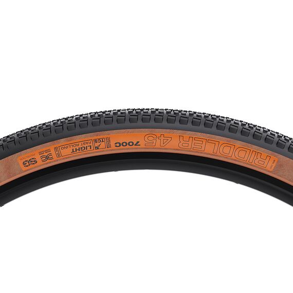 WTB tire RIDDLER 700x45 TCS Light Fast Rolling SG black/tan