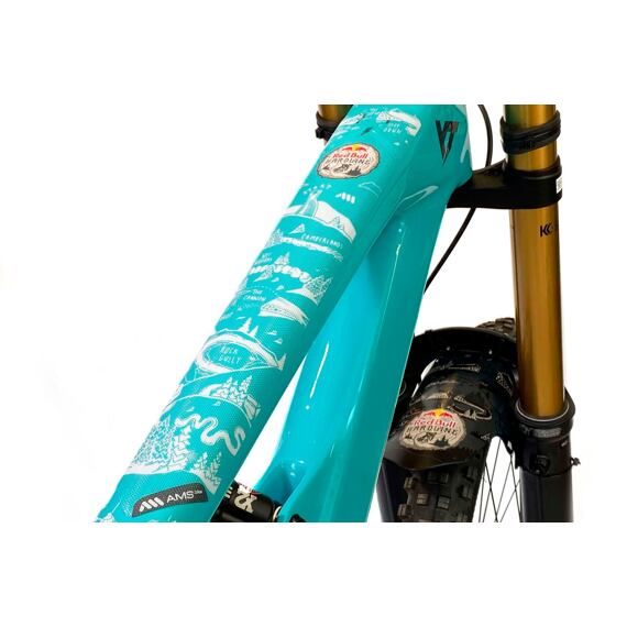 AMS Protective Decals - EXTRA - RedBull Hardline White