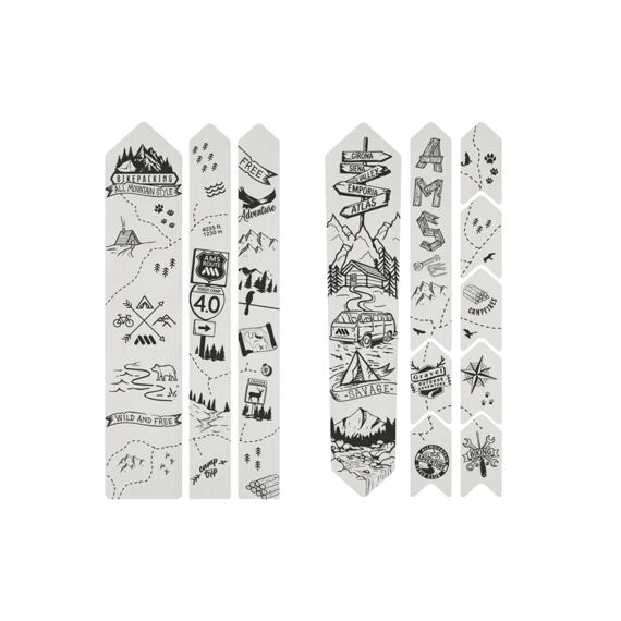 AMS protective stickers - ROAD/GRAVEL - Bikepacking / black