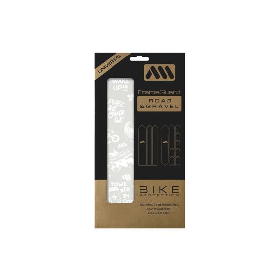 AMS protective stickers - ROAD/GRAVEL - Coffee/White