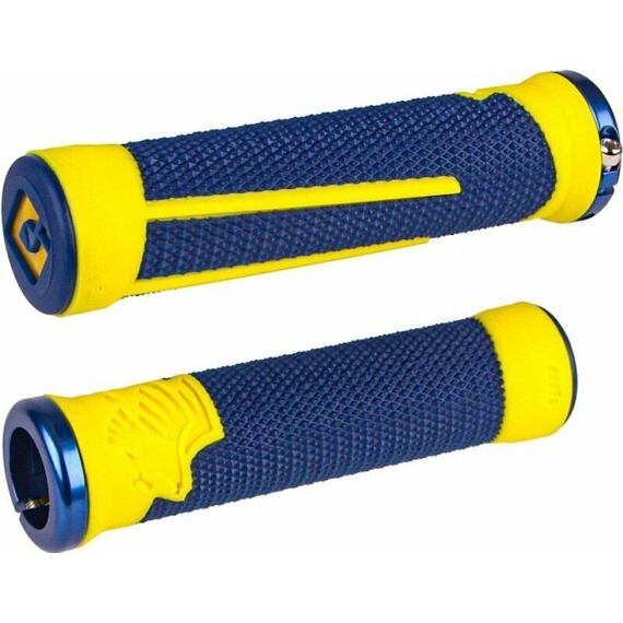 MTB Grips ODI AG-2 Lock-On blue/yellow