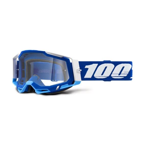MX Glasses 100% RACECRAFT 2 Blue Clear Lens