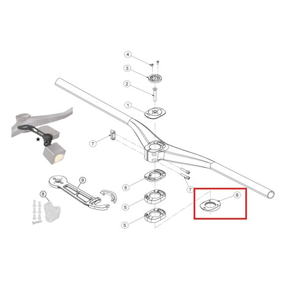 FSA spare part ICR frame adapter for KFX SiC
